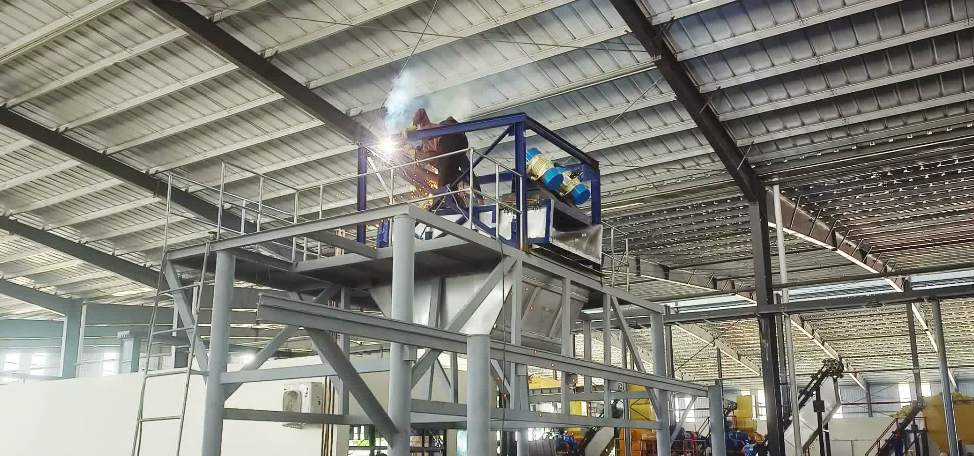 Installed biomass dryer section for natural rubber processing